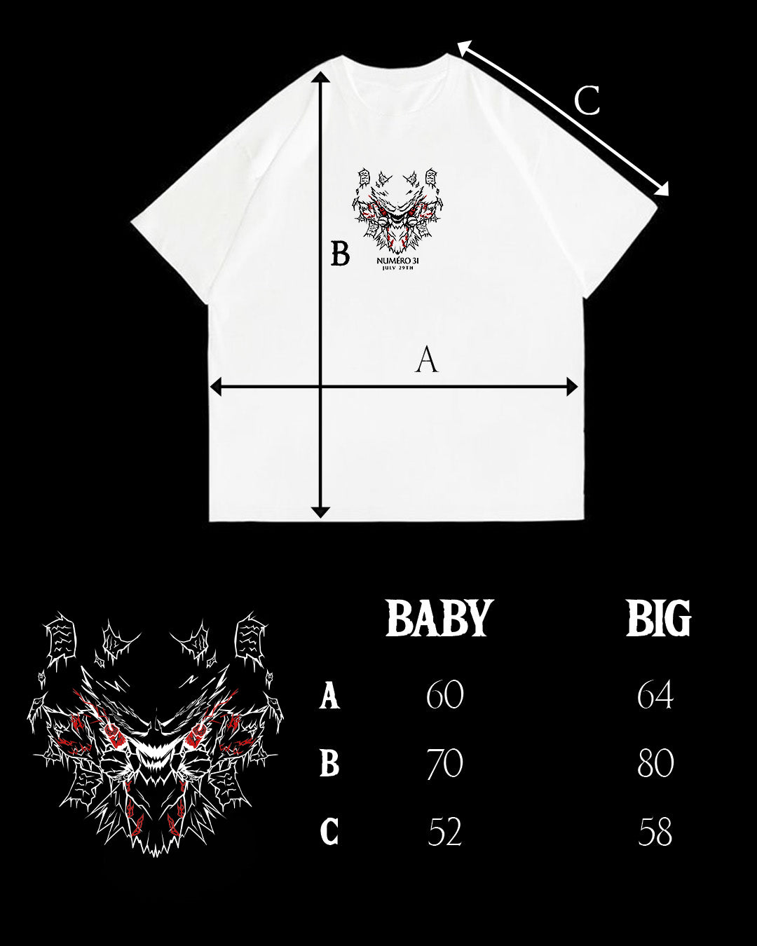 "NUMERO 31" WHITE TEE