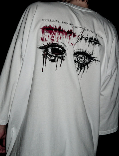 "BLOODY EYES" WHITE TEE