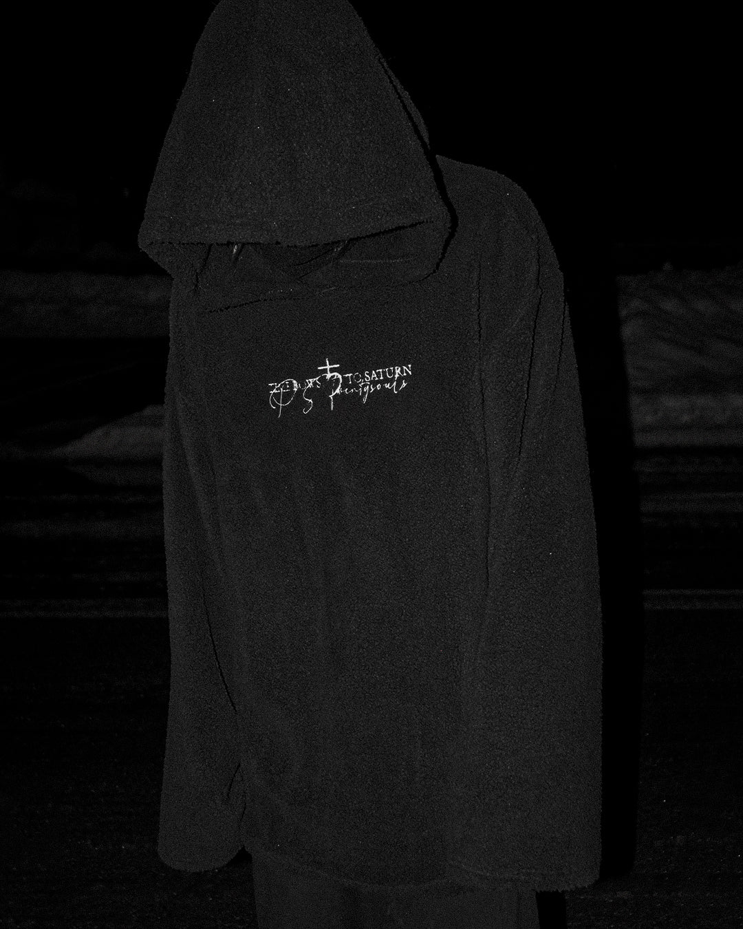 “the seal of saturn” plush hoodie