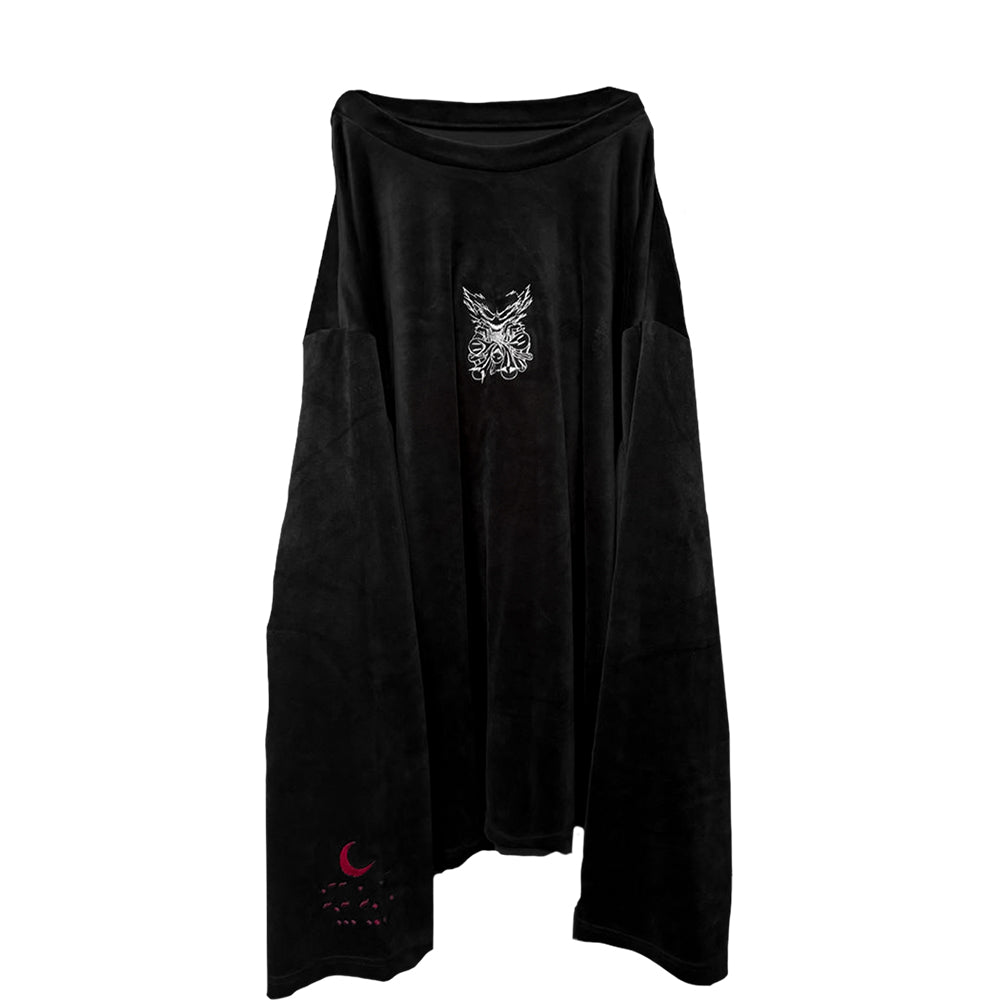 "DROWNING IN WEAKNESS" VELOUR LONGSLEEVE